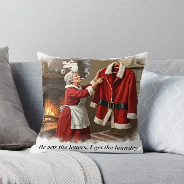 Item preview, He Gets the Letters. I Get the Laundry - Mrs.Clause designed and sold by Nin Tai.