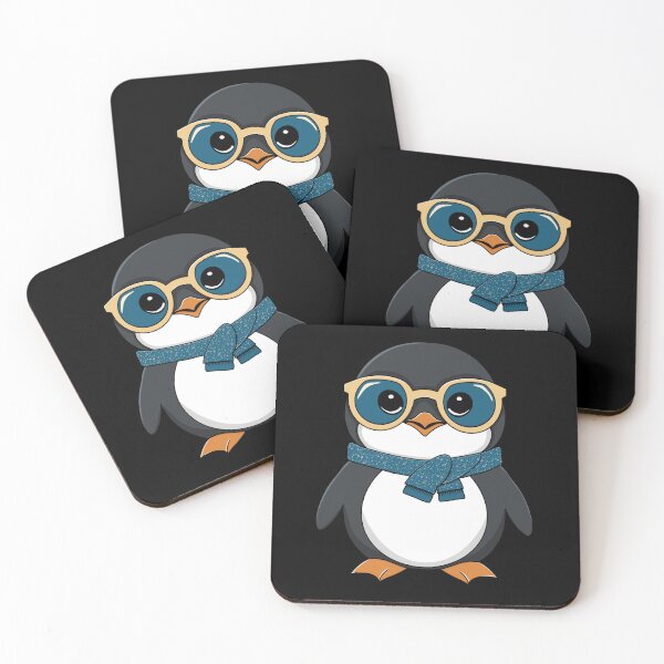 Item preview, Smart Glasses Penguin – Stylish Penguin with Glasses Illustration designed and sold by Phoenix Art Studio.