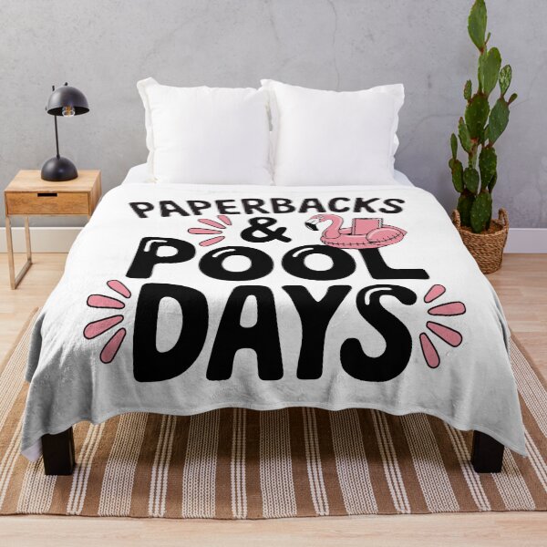 Artikelvorschau, Taschenbücher und Pooltage, Lesen am Pool, Buchliebhaber entworfen und verkauft von PrintItStudio.