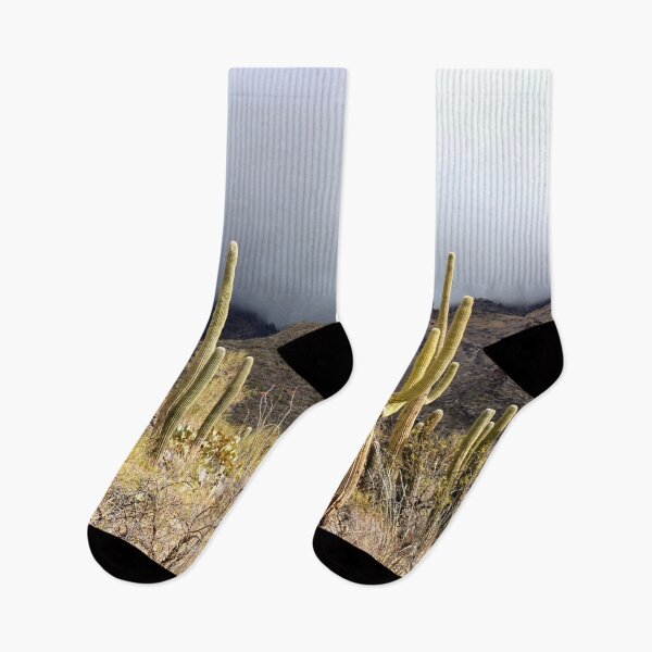 Item preview, Cloudy Catalina Mountains Stunning Saguaro Cacti designed and sold by simonjayphotos.
