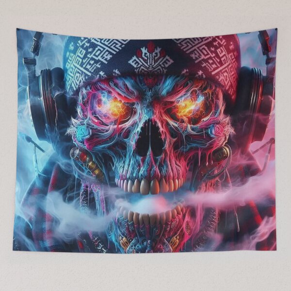 Item preview, Inferno Beats Skull – Cyber Street Fire designed and sold by BlueB420.