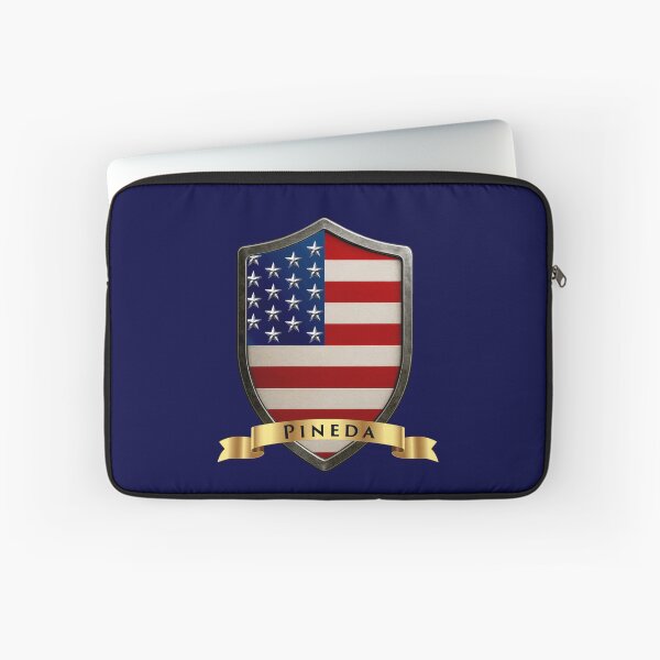 Item preview, Pineda Family USA Shield, Stars & Stripes Pride Crest designed and sold by Highlandkings.