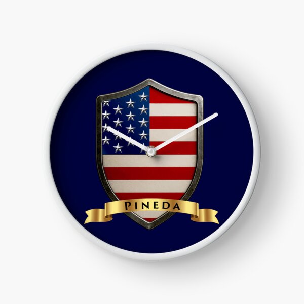Item preview, Pineda Family USA Shield, Stars & Stripes Pride Crest designed and sold by Highlandkings.