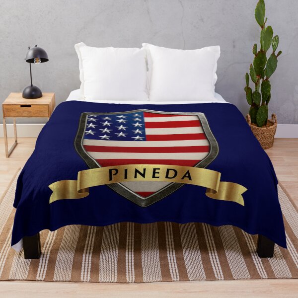 Item preview, Pineda Family USA Shield, Stars & Stripes Pride Crest designed and sold by Highlandkings.