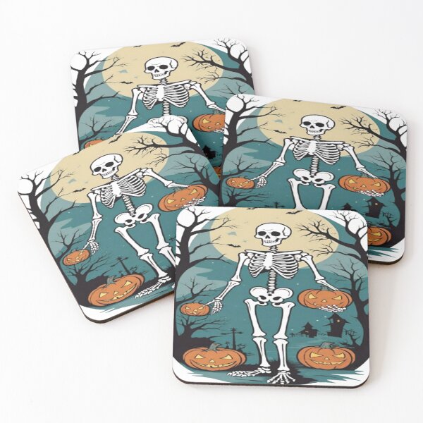 Item preview, Halloween skeleton with pumpkins. designed and sold by DaliaSabryTee.