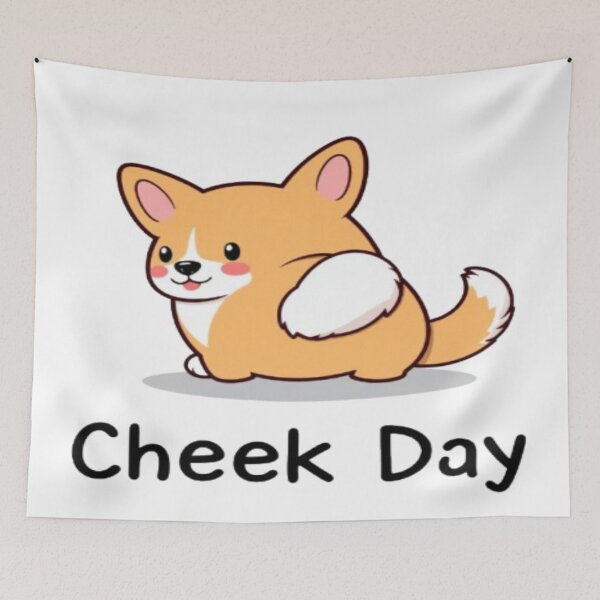 Item preview, Funny Corgi Butt Cheek Day Shirt designed and sold by CMdigit.