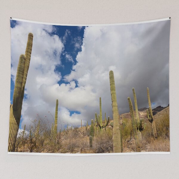 Item preview, Wonderful Clouds And Saguaro Cacti designed and sold by simonjayphotos.