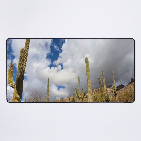 Item preview, Wonderful Clouds And Saguaro Cacti designed and sold by simonjayphotos.