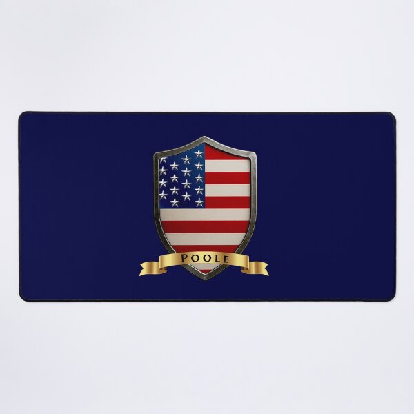 Item preview, Poole Family USA Shield, Stars & Stripes Pride Crest designed and sold by Highlandkings.