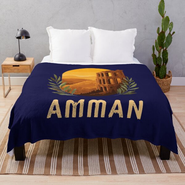 Item preview, Amman – Vintage city illustration with ancient architecture designed and sold by Meiersbeste.