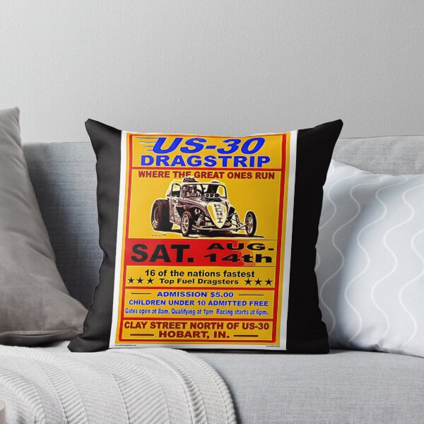 Item preview, Blast from the past a vintage old  poster Dragstrip designed and sold by Helios Be. Lavsh.