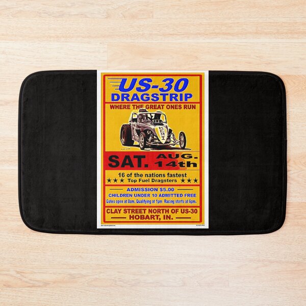 Item preview, Blast from the past a vintage old  poster Dragstrip designed and sold by Helios Be. Lavsh.