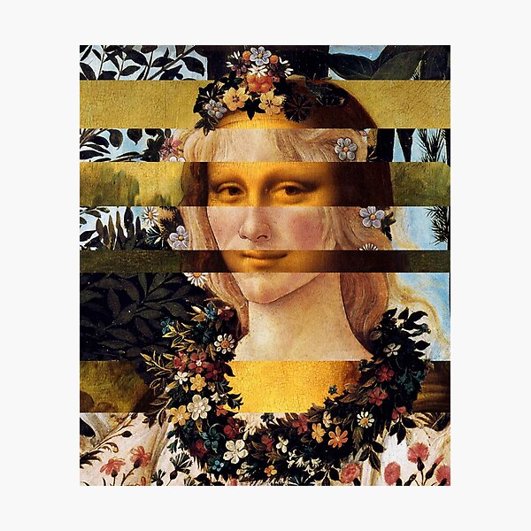 Impressions Photo Sur Le Theme Collage De Mona Lisa Redbubble