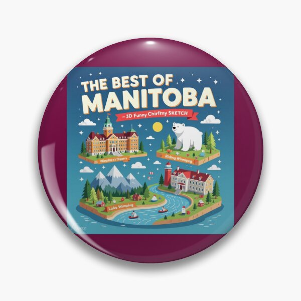 Item preview, The Best of Manitoba Canada – 3D Funny Sketch, designed and sold by PaintMeWorld.