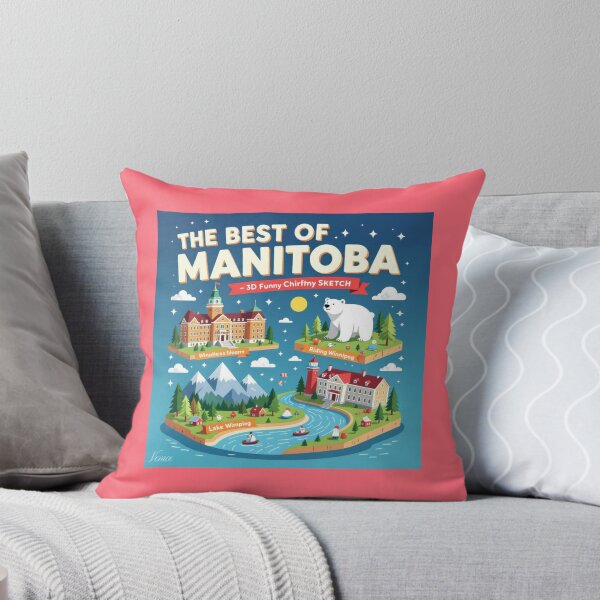 Item preview, The Best of Manitoba Canada – 3D Funny Sketch, designed and sold by PaintMeWorld.