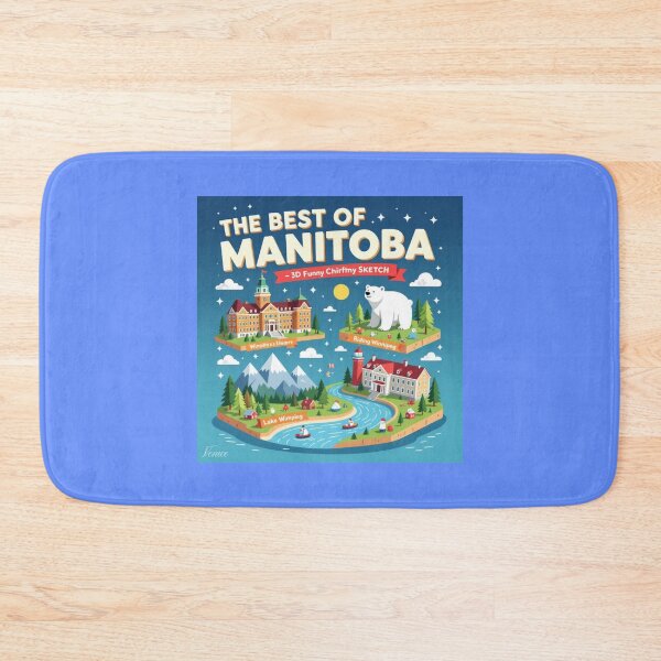 Item preview, The Best of Manitoba Canada – 3D Funny Sketch,  designed and sold by PaintMeWorld.