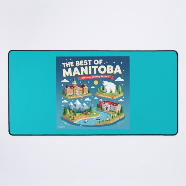 Item preview, The Best of Manitoba Canada – 3D Funny Sketch,  designed and sold by PaintMeWorld.