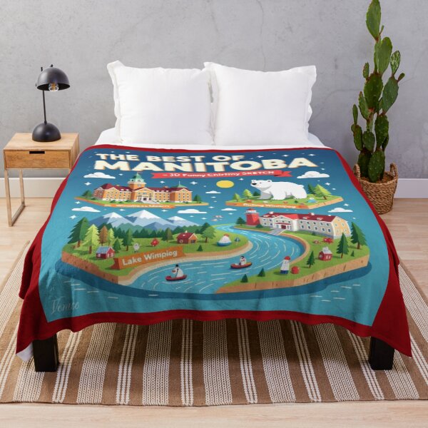 Item preview, The Best of Manitoba Canada – 3D Funny Sketch, designed and sold by PaintMeWorld.