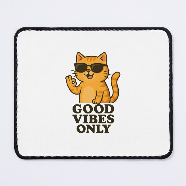 Item preview, Good Vibes Only Cat designed and sold by CERBERS.