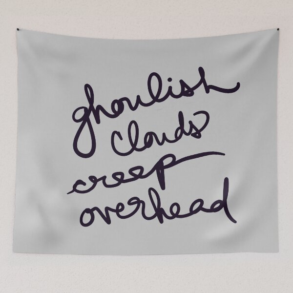 Item preview, ghoulish clouds creep overhead designed and sold by abeink.