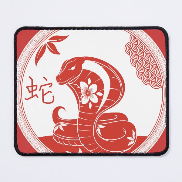 Item preview, Red snake with flowers designed and sold by WafaeLK.