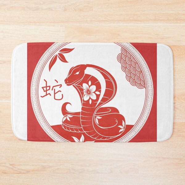 Item preview, Red snake with flowers designed and sold by WafaeLK.
