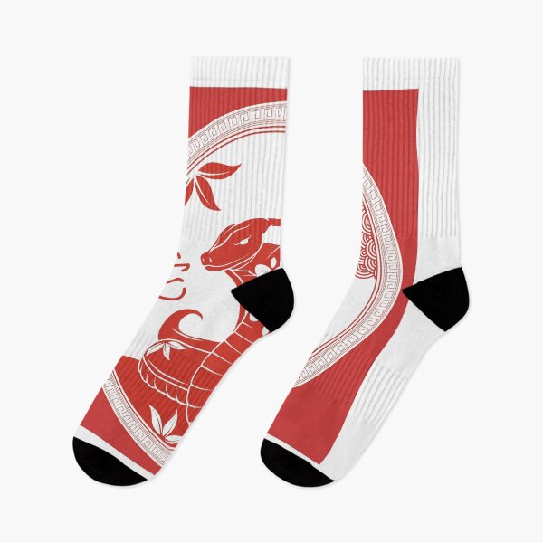 Item preview, Red snake with flowers designed and sold by WafaeLK.