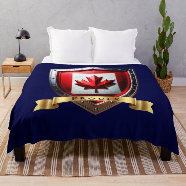 Item preview, Proulx Family Canada Shield, Maple Leaf Heraldry Crest designed and sold by Highlandkings.