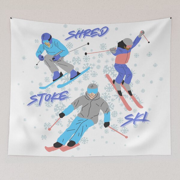 Item preview, Shred Stoke Ski designed and sold by TurquoiseBird.