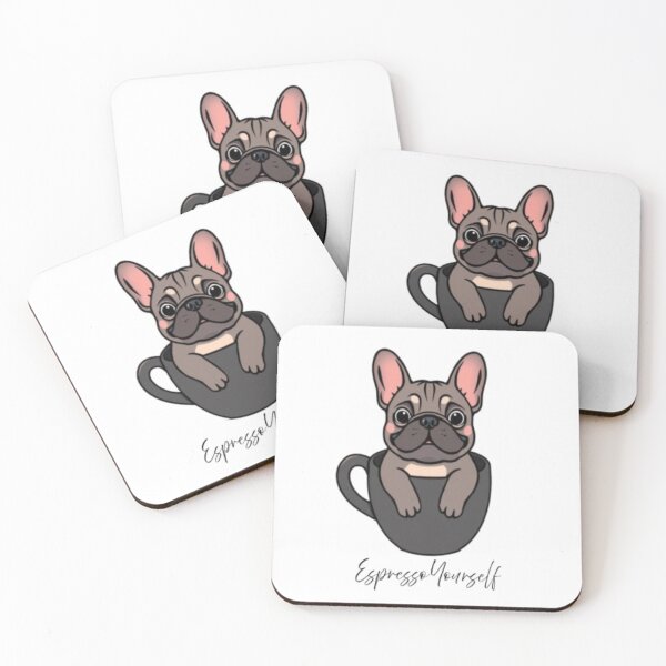 Artikelvorschau, Lustiges französisches Bulldoggen-Kaffee-Shirt Espresso selbst entworfen und verkauft von CMdigit.