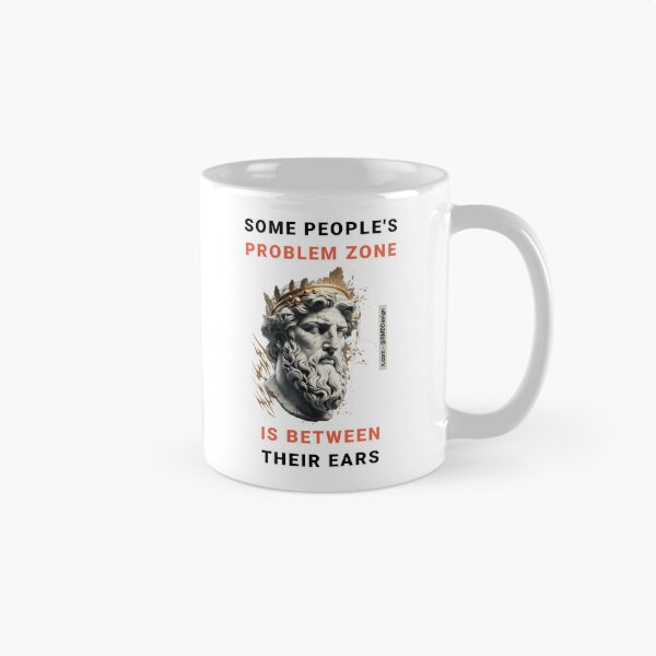 Item preview, Bust of an ancient philosopher with humorous wisdom - Graphic - White designed and sold by RMD-Design.