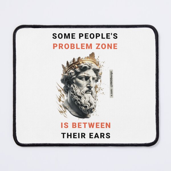 Item preview, Bust of an ancient philosopher with humorous wisdom - Graphic - White designed and sold by RMD-Design.
