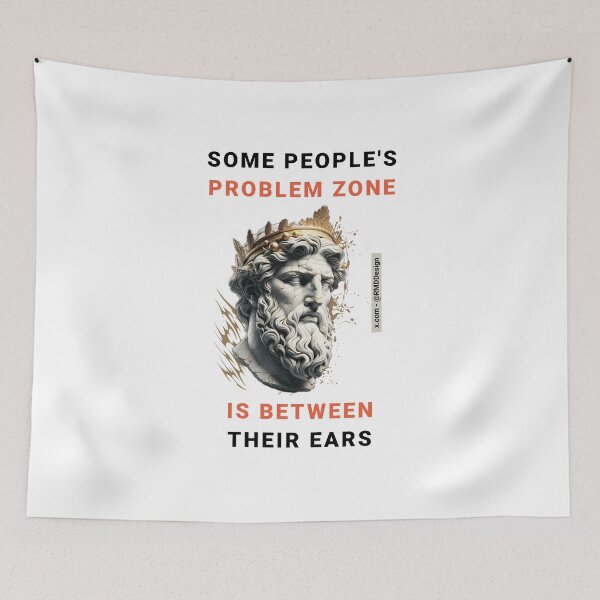 Item preview, Bust of an ancient philosopher with humorous wisdom - Graphic - White designed and sold by RMD-Design.