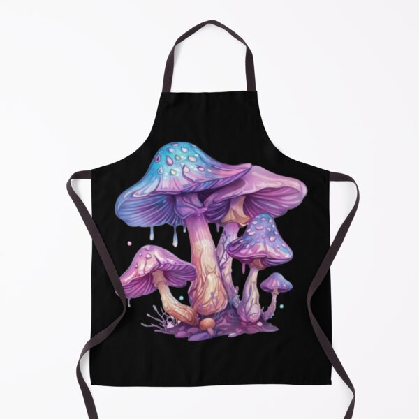 Item preview, Enchanted Mushrooms purple psychedelic designed and sold by szydelkowanika.