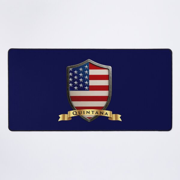 Item preview, Quintana Family USA Shield, Stars & Stripes Heritage Crest designed and sold by Highlandkings.