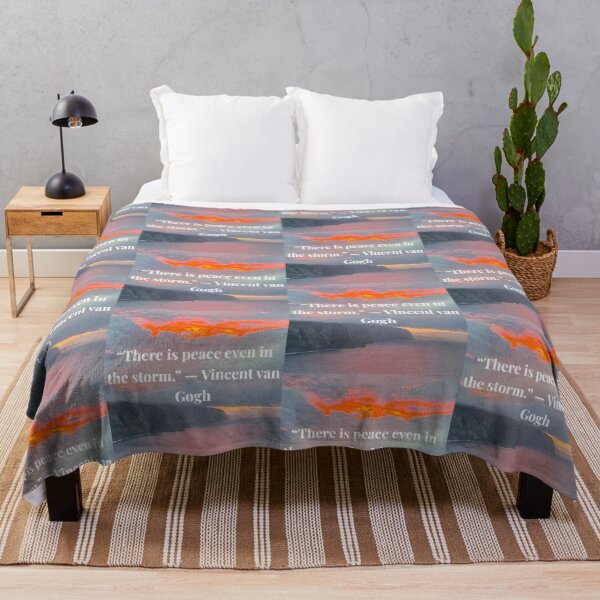 Item preview, There Is Peace Even in the Storm — Vincent van Gogh Quote designed and sold by TrisaThyme.