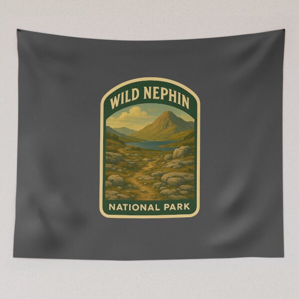 Item preview, Vintage Ireland Landscape Art Print: Wild Nephin designed and sold by PinUpPizzazz.