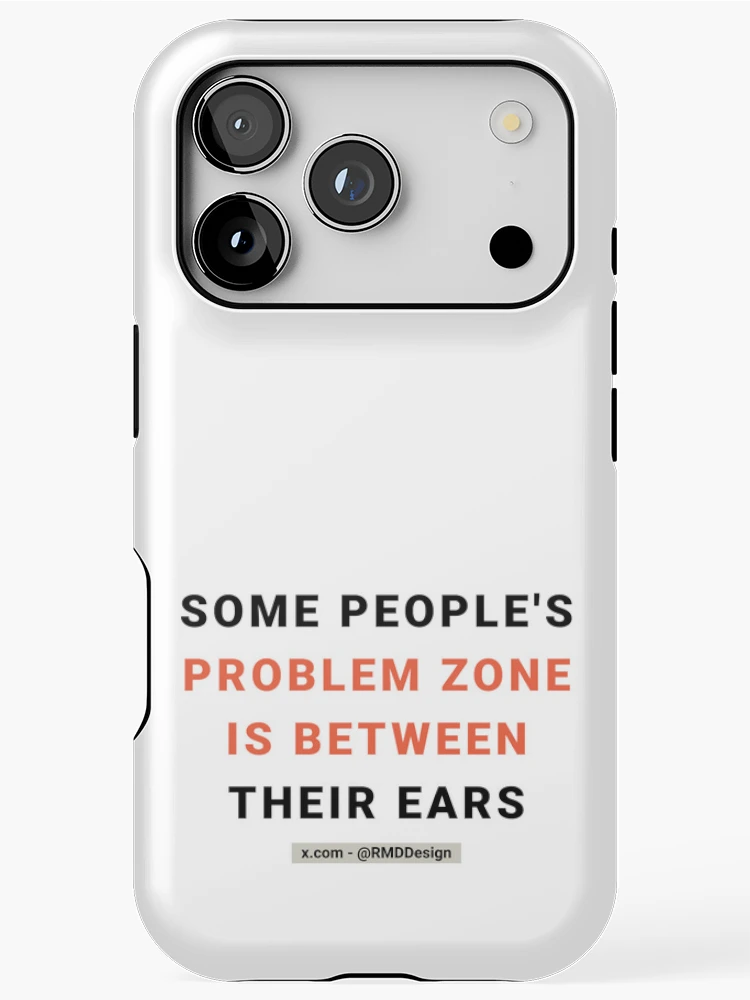 Thumbnail 1 of 4, iPhone Case, Humorous Wisdom - Text - White designed and sold by RMD-Design.