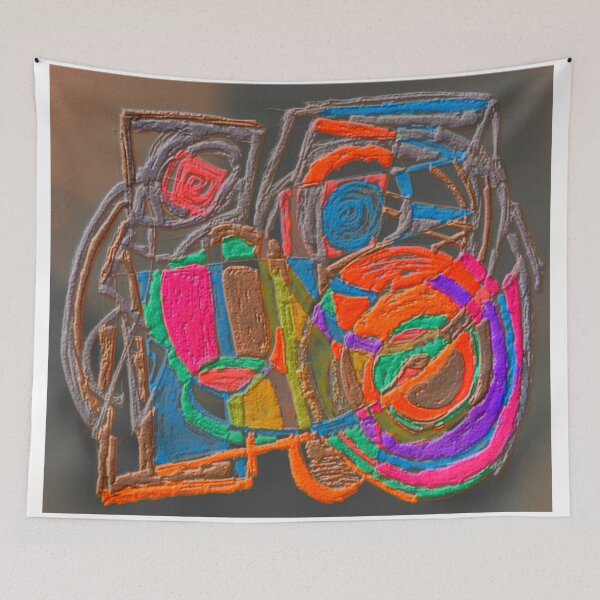 Item preview, fluorescence first watercolor colorful abstract design designed and sold by SmashingDeals.