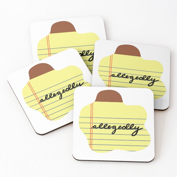 Item preview, Allegedly – Wavy Legal Pad-Inspired Sticker, Funny Legal Humor Gift designed and sold by MagicMe-JD.