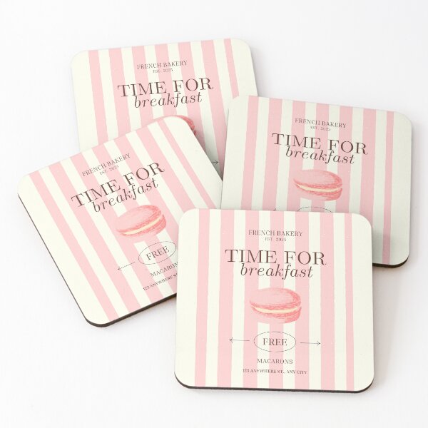 Item preview, Time for Breakfast: Macaron and French Bakery Poster designed and sold by ElizabethCoelho.