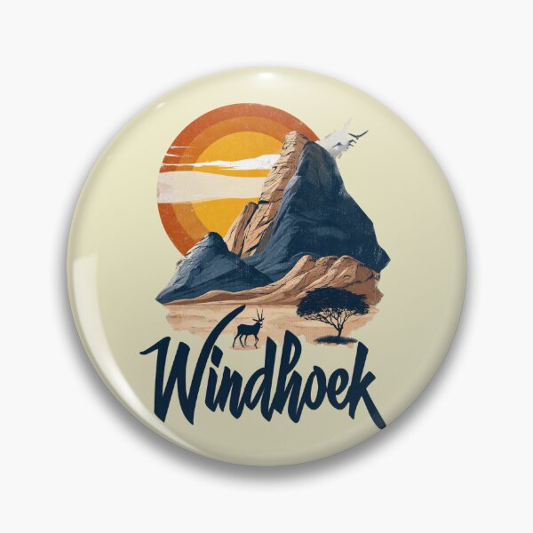 Item preview, Windhoek – Vintage illustration with African landscape and antelope designed and sold by Meiersbeste.
