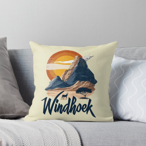 Item preview, Windhoek – Vintage illustration with African landscape and antelope designed and sold by Meiersbeste.