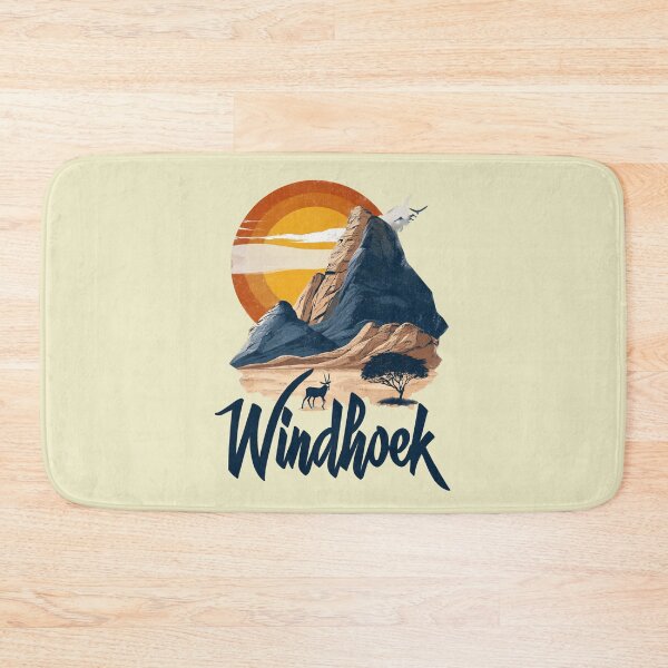 Item preview, Windhoek – Vintage illustration with African landscape and antelope designed and sold by Meiersbeste.