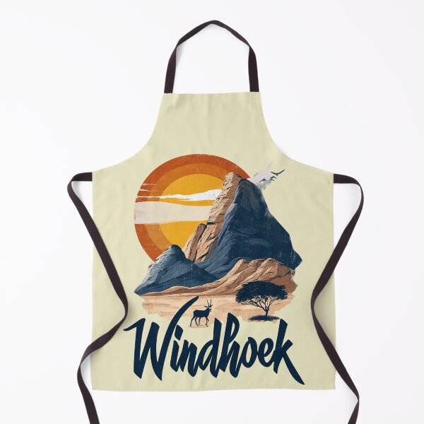 Item preview, Windhoek – Vintage illustration with African landscape and antelope designed and sold by Meiersbeste.