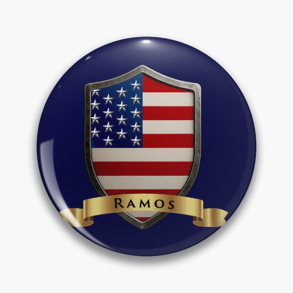 Item preview, Ramos Family USA Shield, Stars & Stripes Pride Crest designed and sold by Highlandkings.