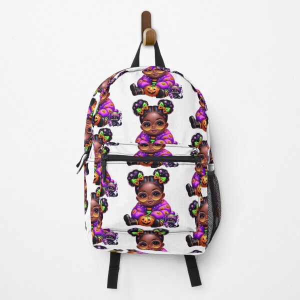 Item preview, Black Girl Magic Halloween Night with Cat designed and sold by Lulunza.
