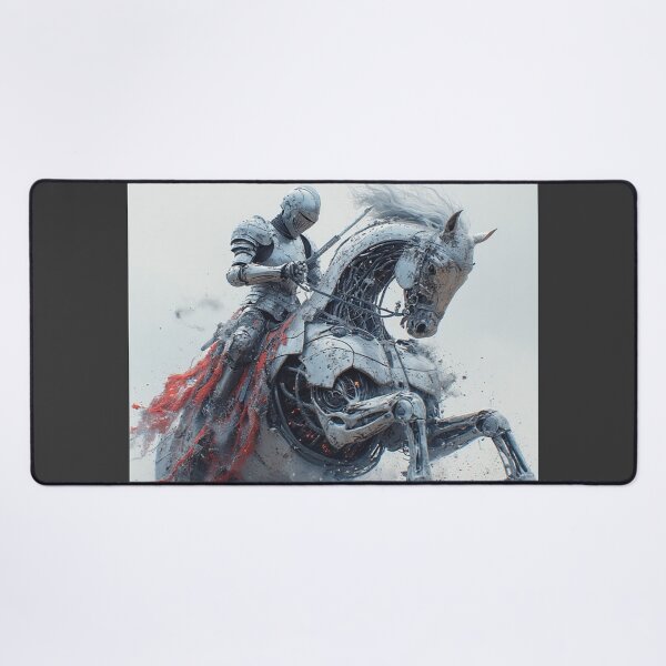 Item preview, Cybernetic Knight's Epic Charge on Robotic Steed designed and sold by Eden Underground Radio (Official Merch).