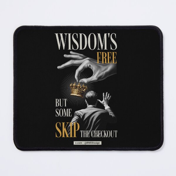 Item preview, Wisdom is free - Graphics - Text Grey Gold - Black designed and sold by RMD-Design.