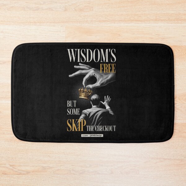 Item preview, Wisdom is free - Graphics - Text Grey Gold - Black designed and sold by RMD-Design.